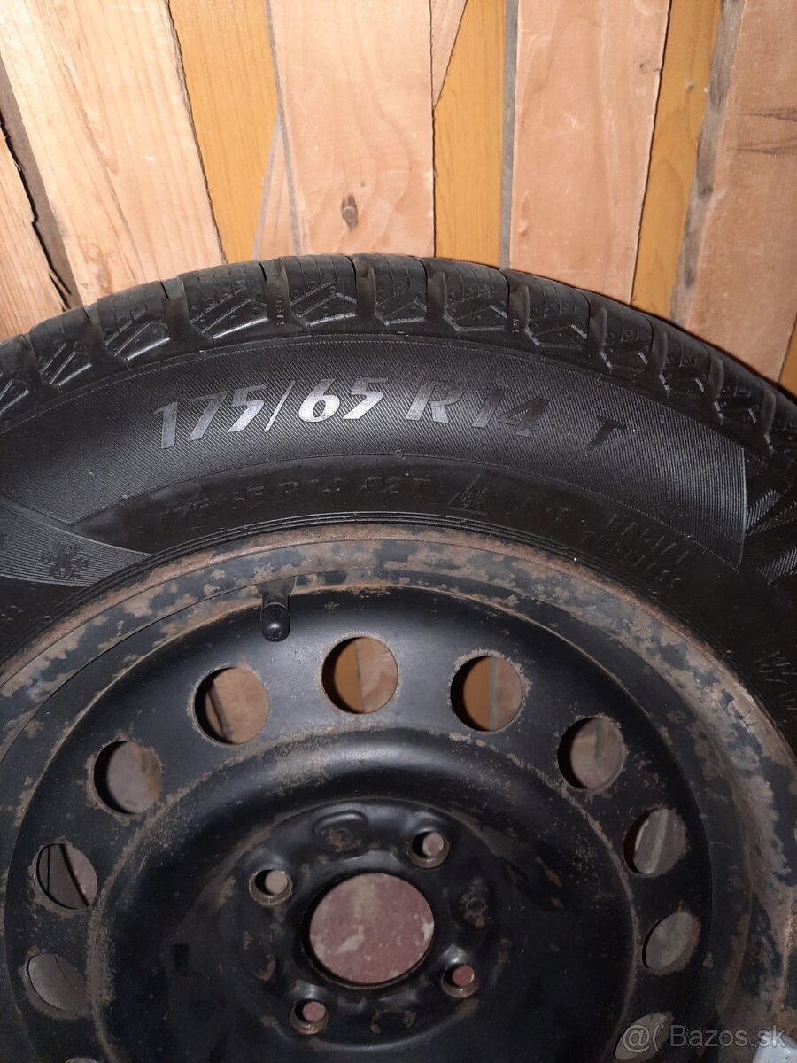 Zimné gumy matador 175/65 r14 +disky - 3