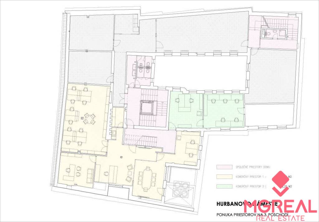 Kancelárske priestory 140 m2 v historickej budove na Hurbano - 3