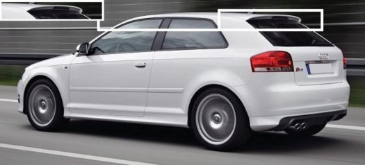 S3 spoiler Audi A3 03-12 - 3