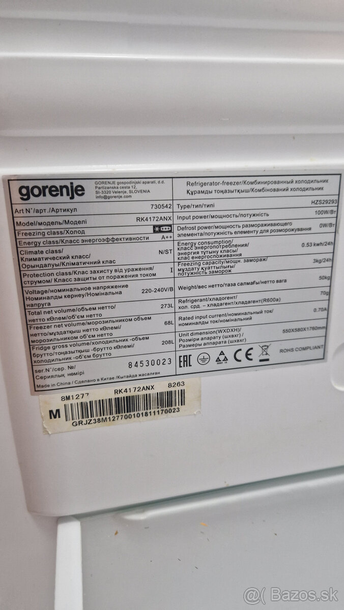 Chladnicka Gorenje - 3