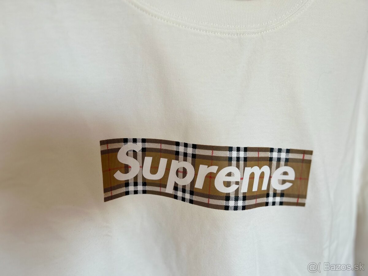 Supreme Burberry Box Logo Tee - 3