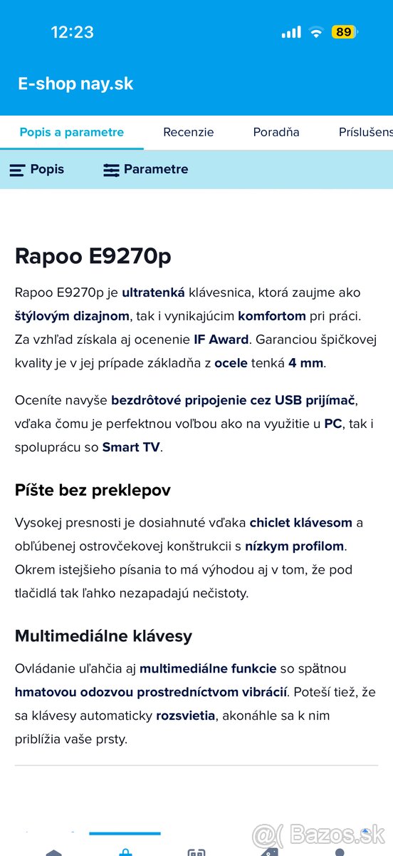 Bezdrôtová klávesnica - 3