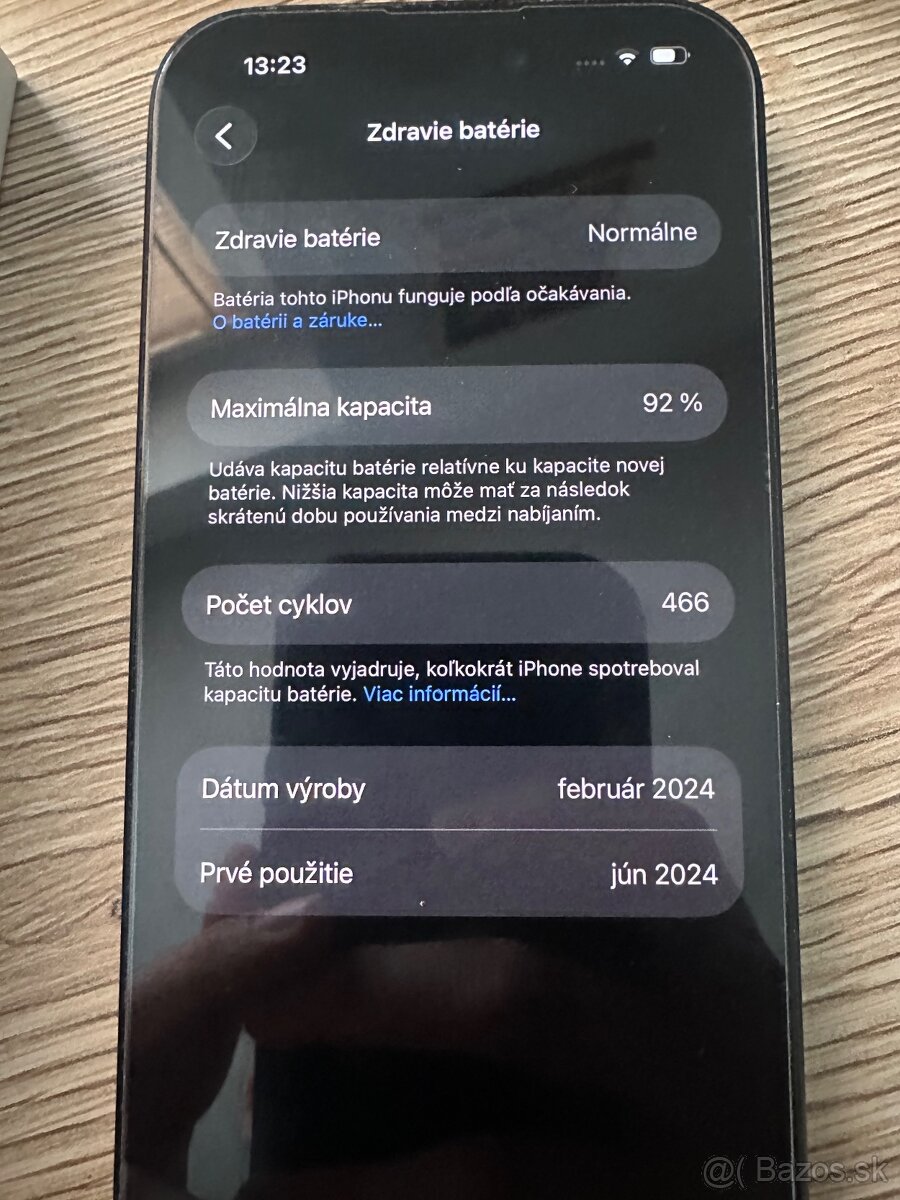 iPhone 15 – 128 GB – Black – 92 % batéria - 3