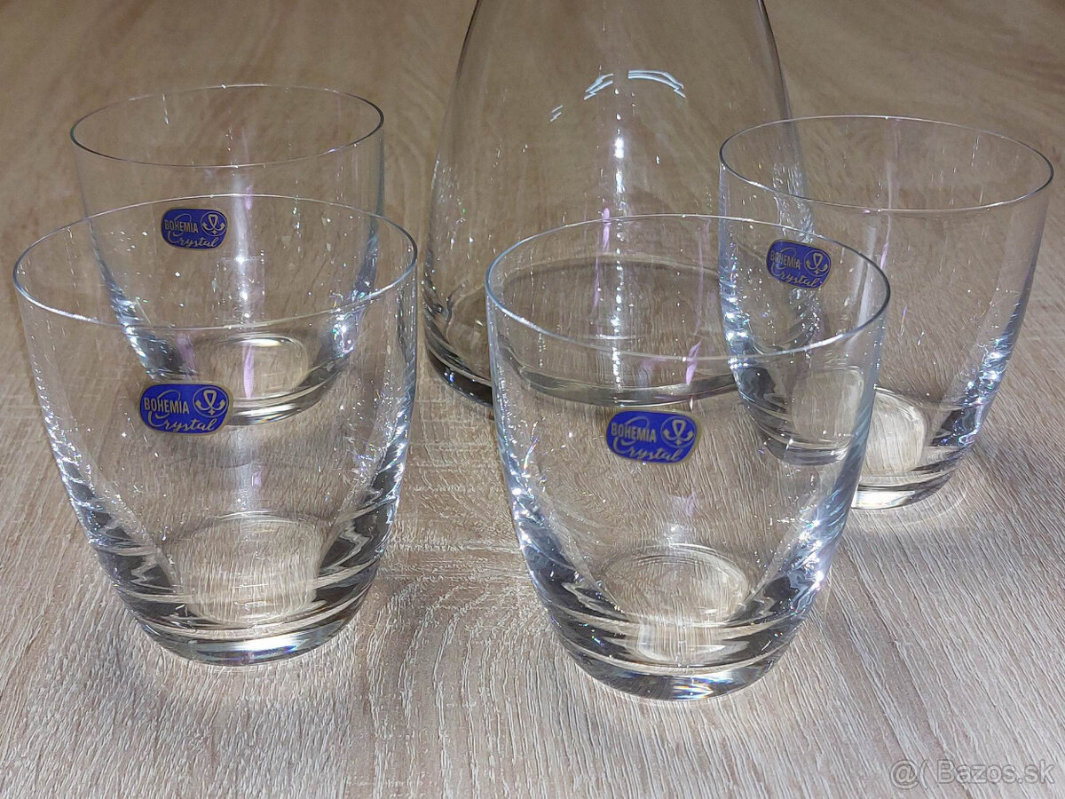 Karafa+poháre, štamperlíky - 3