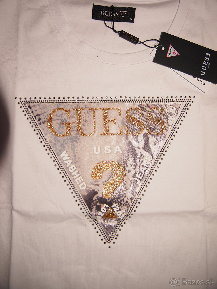 Guess dámske biele tričko - 3