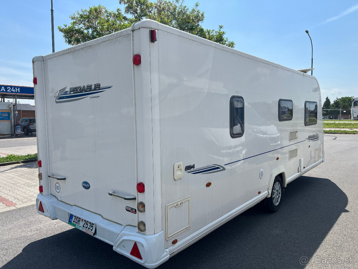 Karavan Bailey Pegasus 524+Klima,Pojezd,Solar,plyn.bojler