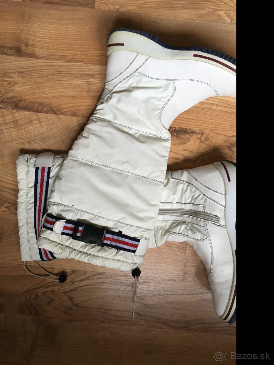 predam biele cizmy velkost 39, nosene - 3