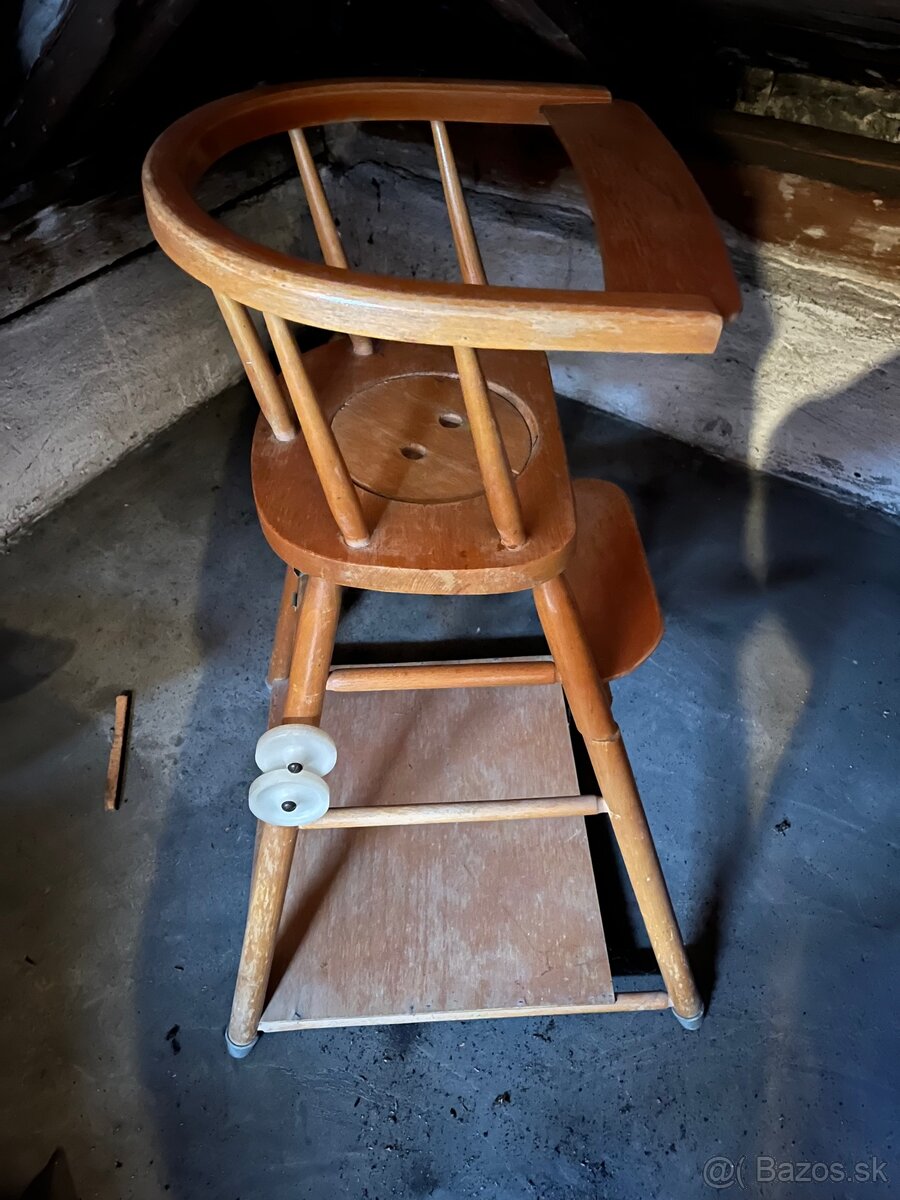 Stara retro detska stolicka/stolik - 3