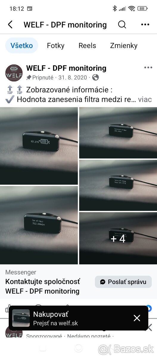 monitorovacie zariadenie DPF - 3