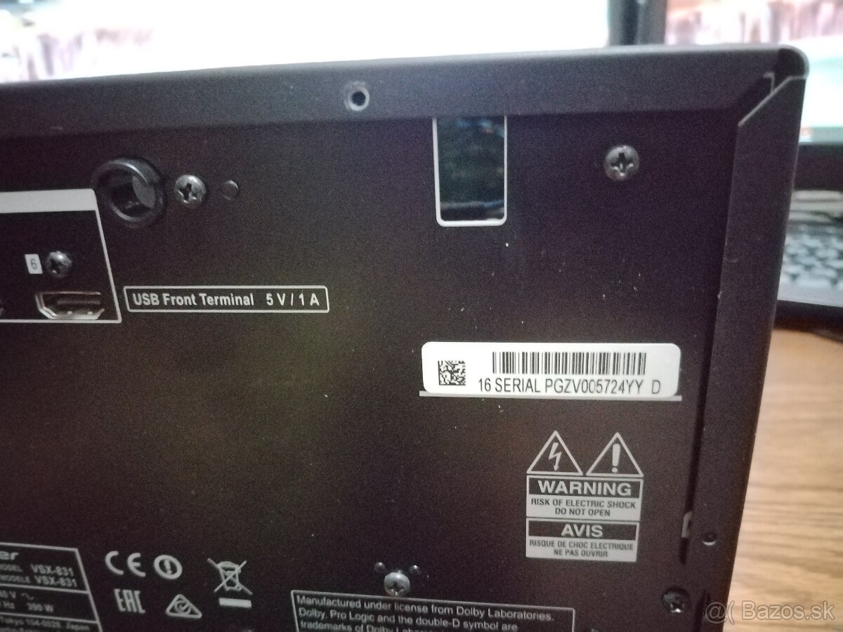 Pioneer AV Receiver VSX-831 - 3