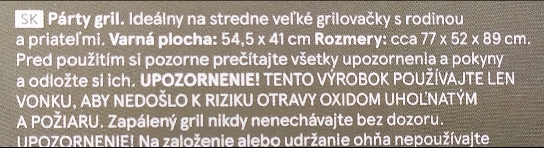 Párty gril nový - 3