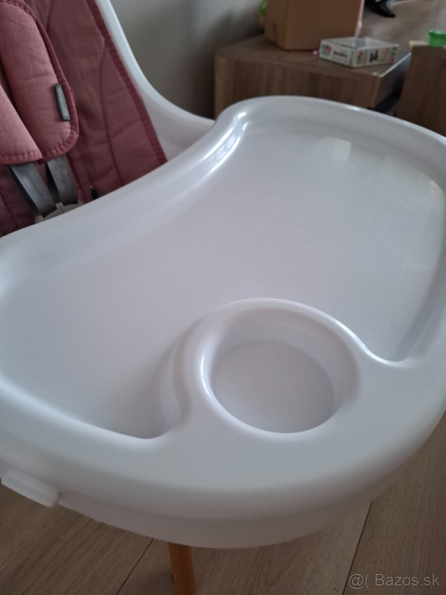 KINDERKRAFT - Detská jedálenská stolička 2v1 TIXI ružová - 3