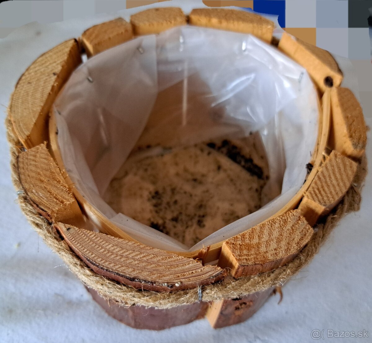 Drevené kvetináče, obal na kvetináč - 3
