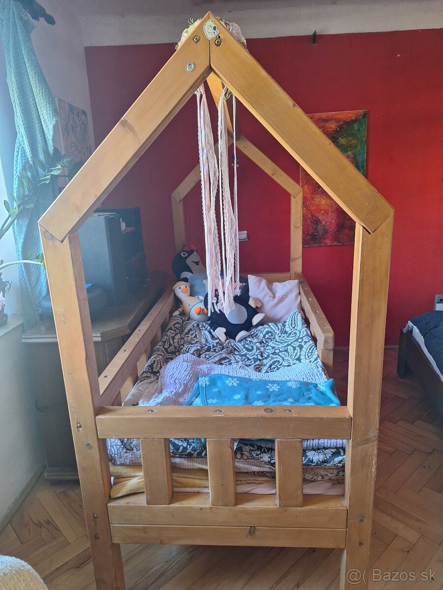Domčeková posteľ z KVH hranolov - 3