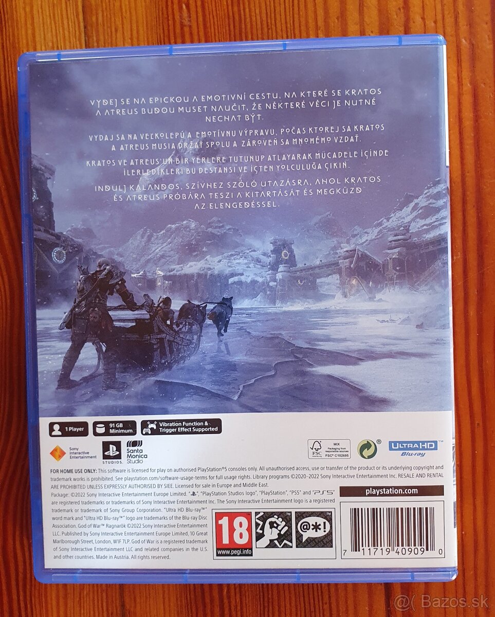 Predám hru na PS5: God of War Ragnarök - 3
