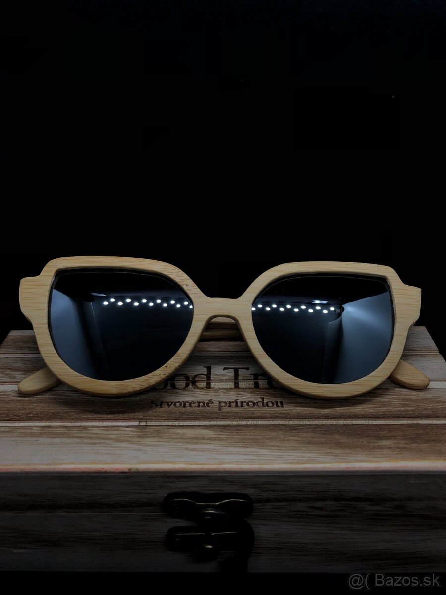 Drevené slnečné okuliare Silver Light - 3