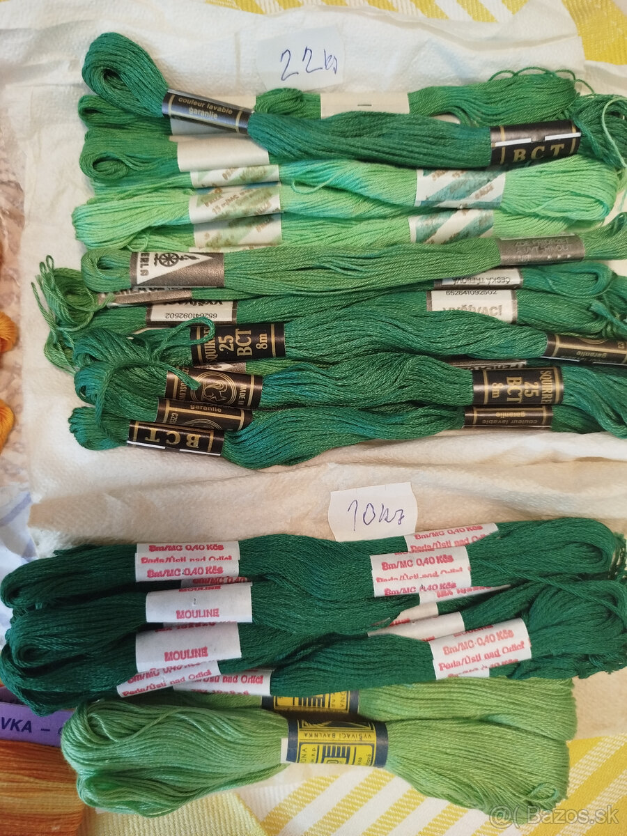 Bavlnky na vyšívanie 2 - 3