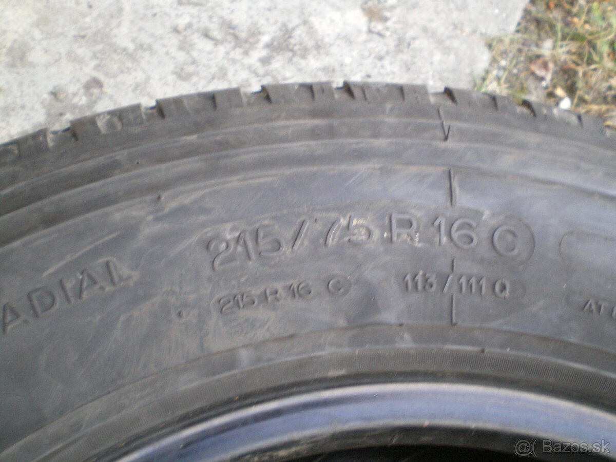 XC Camping Michelin 215/75 R16 C - skoro nejetá. - 3