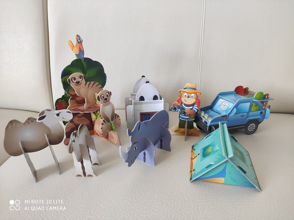 3D a 2D puzzle, cena spolu - 3