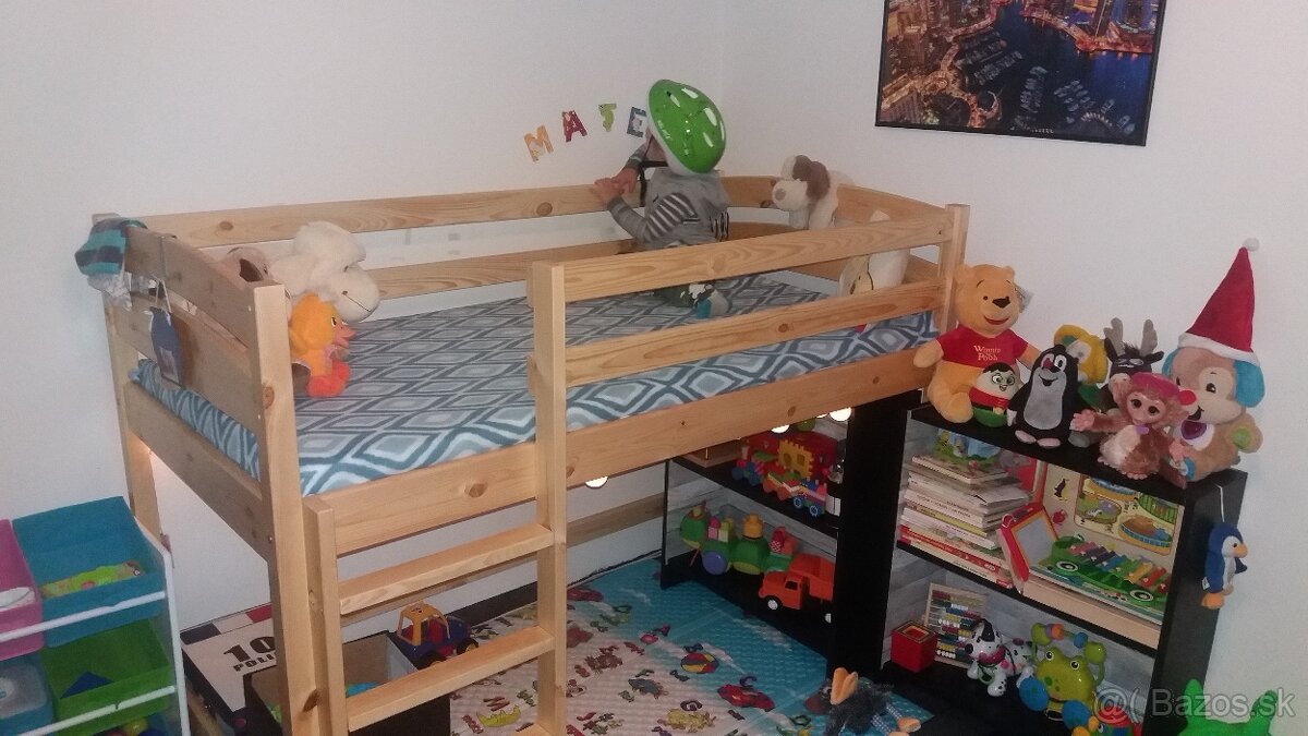 Drevená posteľ 160x80cm - 3