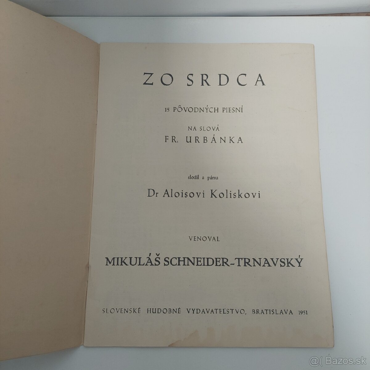Mikulas Schneider Trnavsky Zo srdca - 3