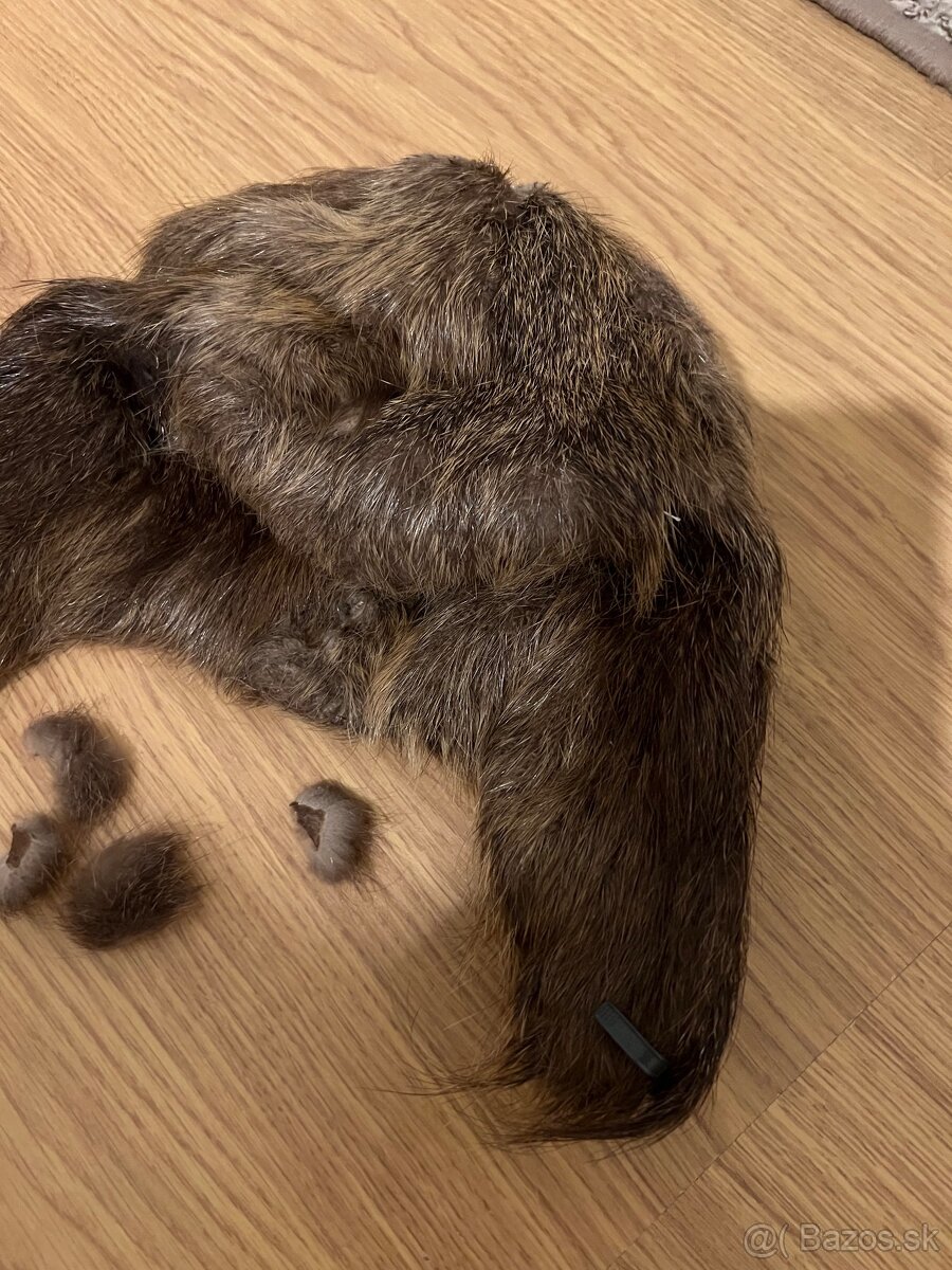 Baranica kožušina kožušinova ciapka práva kožušina líška asi - 3