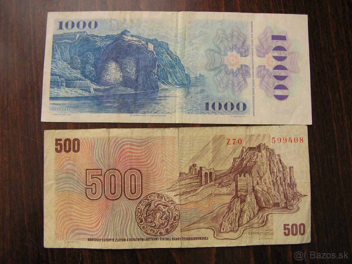 KOLKOVANÉ ČSFR BANKOVKY (SK-Kolok) - 3