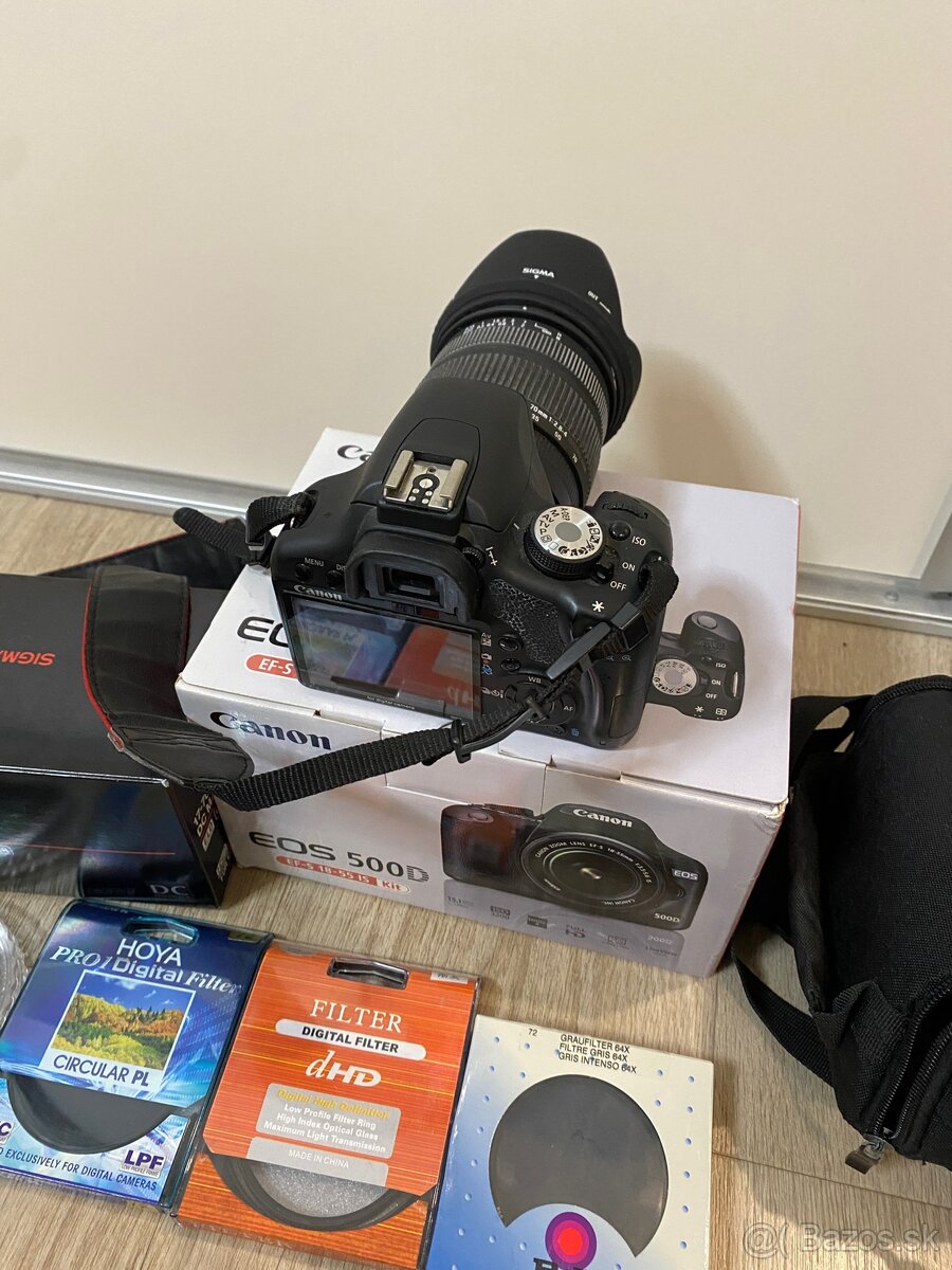 Zrkadlovka Canon Eos 500d + Sigma 17-70 mm F2.8-4 - 3