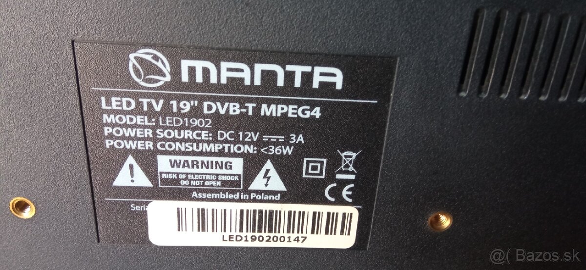 Predam TV LCD Manta 19" MPEG4 DVB-T - 3