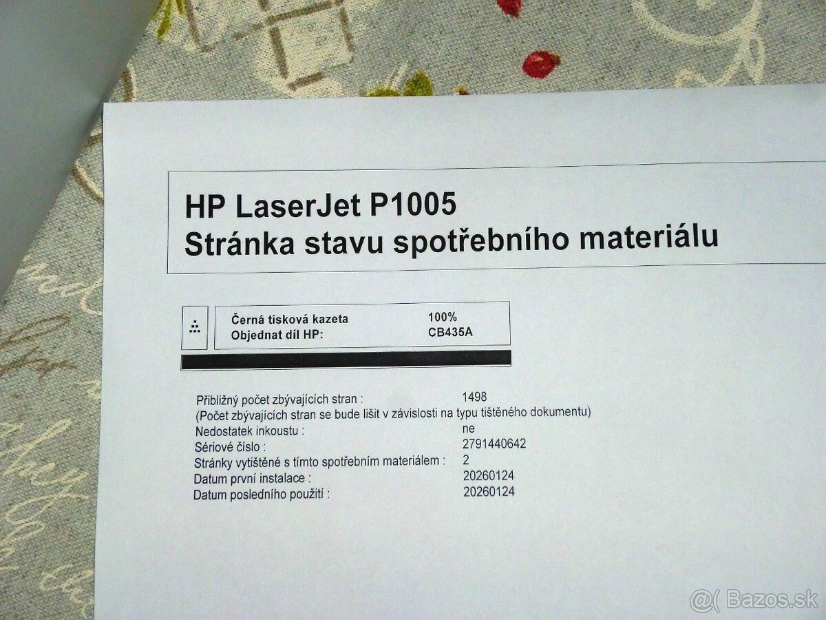 Predám laserovú tlačiareň HP LaserJet P1005 - 3