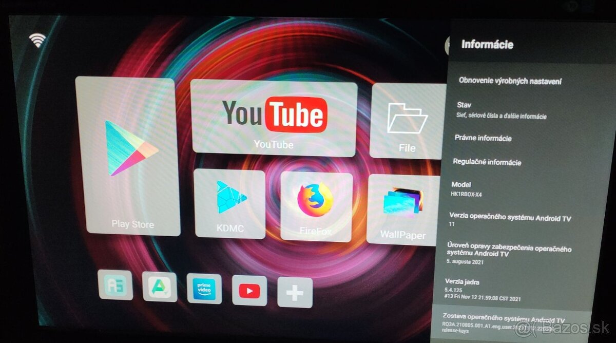 Predám TV Box Android 11 HK1 4/64GB 8K S905X4 1000M - 3