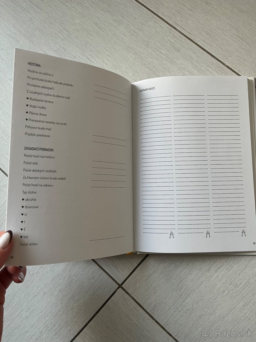 Svadobny deň dennik organizer, kniha na svadbu kniha wedding - 3