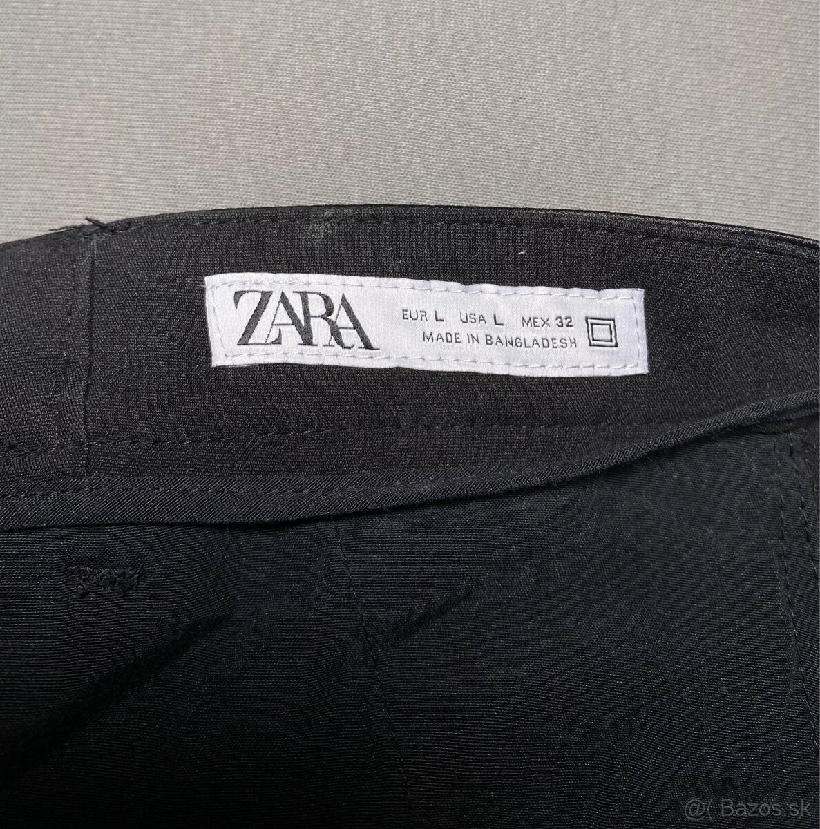 Pánske nohavice Zara, čierne, veľkosť L - 3