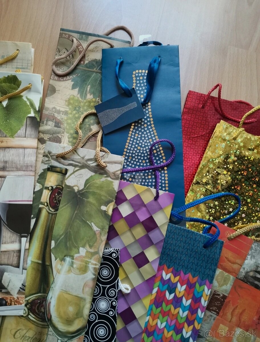 Darčekové tašky na fľašu - 3