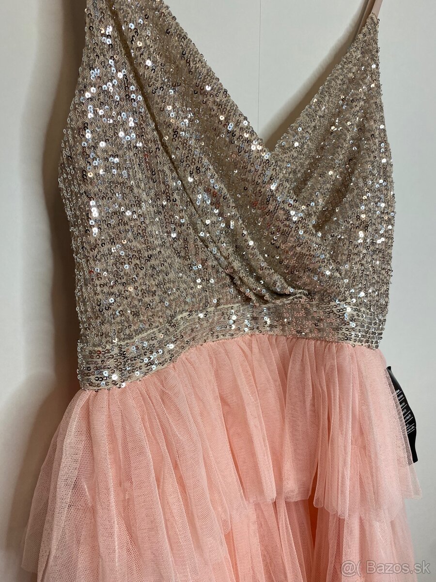 Krátke spoločenké šaty, veľ. S, s vysačkou - 3