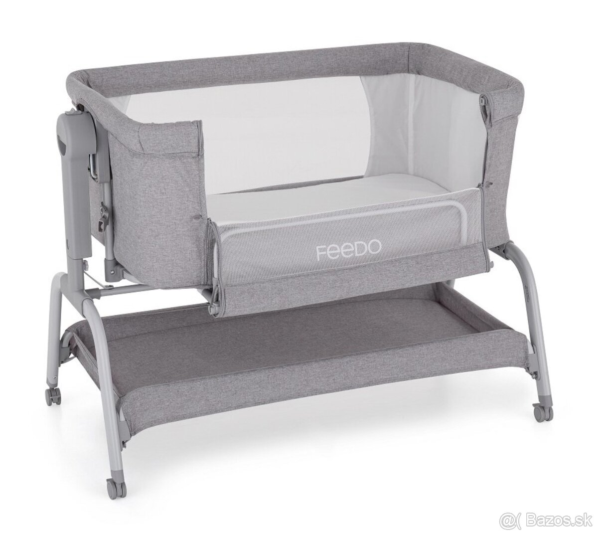 FEEDO Postieľka polohovateľná s funkciou kolísky Swing - 3