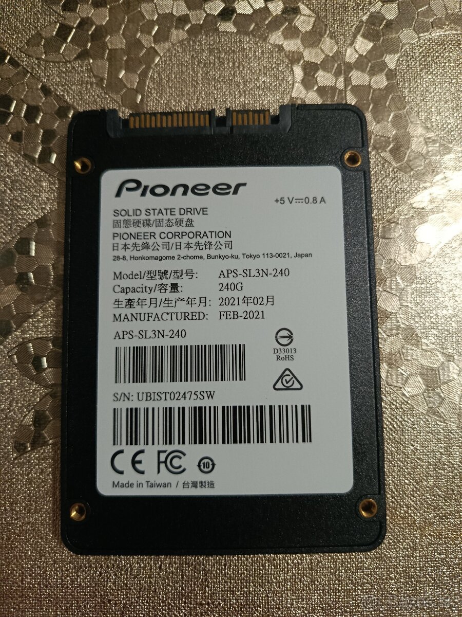 Nový SSD Pioneer APS-SL3 240 GB - 3