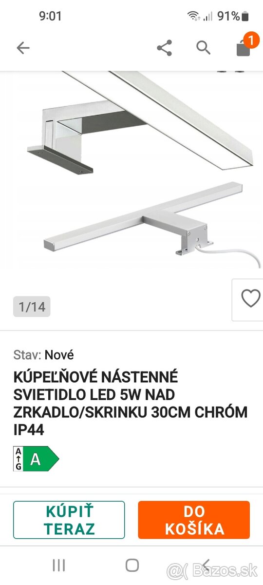 Lampa nad zrkadlo - 3