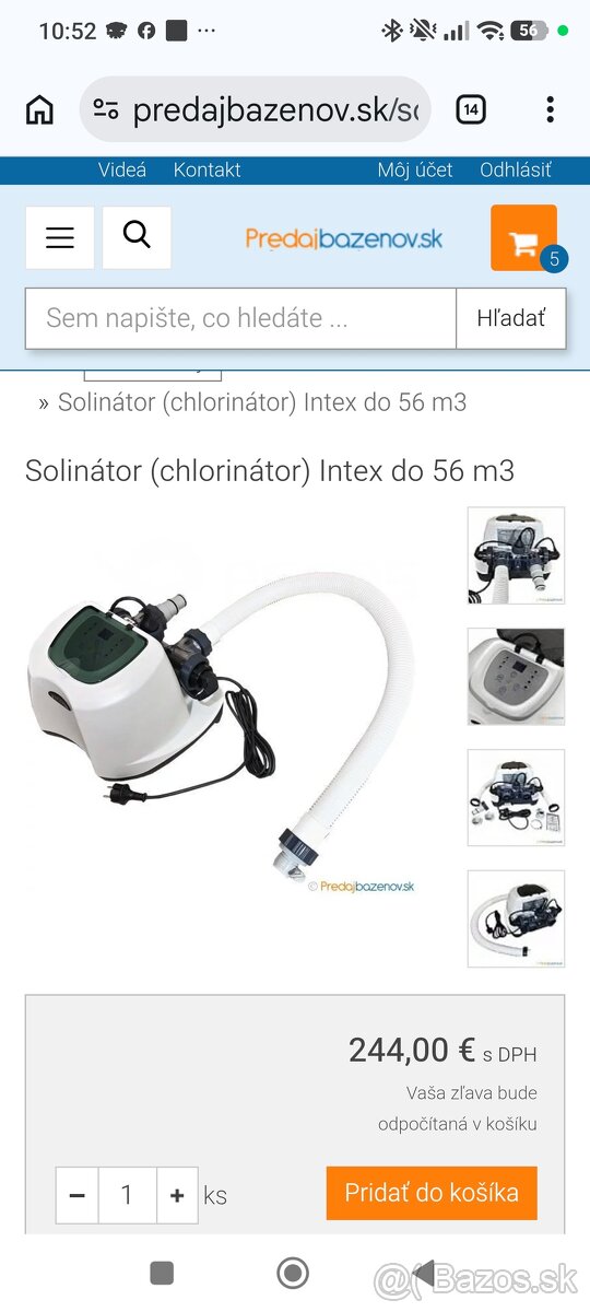 Solinator vrátane bypassu 3 cestný ventil - 3