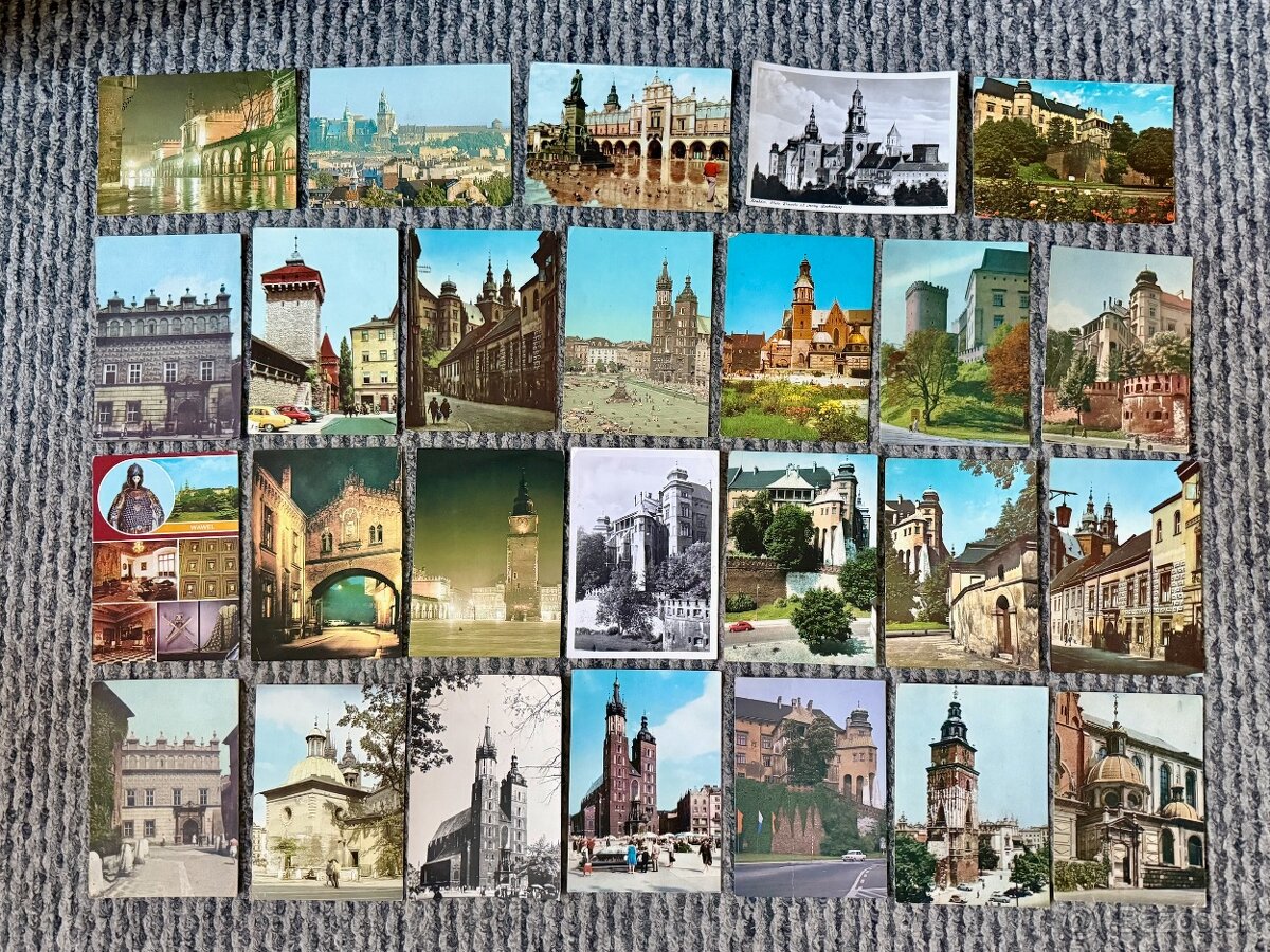 Retro pohľadnice socializmus Krakov a Varšava - 104 kusov - 3