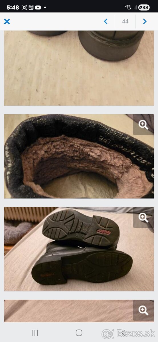 Rikier panske zateplene čižmy 40ky - 3