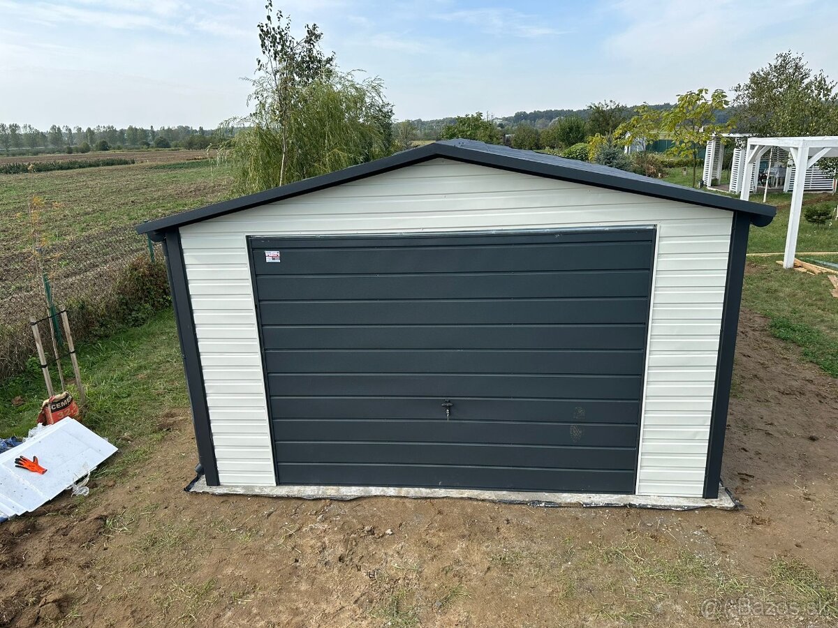 Plechová garáž 4x5m - 3