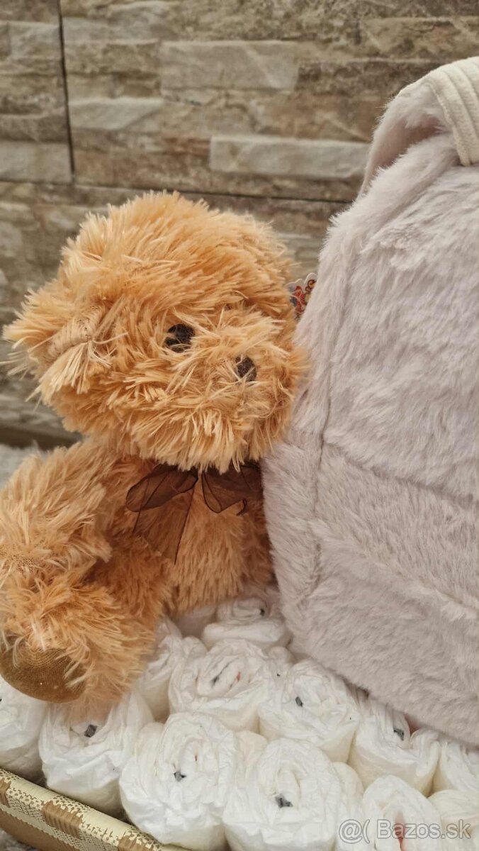 Plienková torta s macíkom - 3