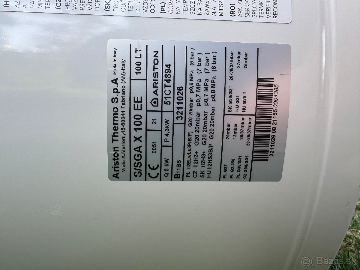 Ariston Thermo S.p.A 100 litrov - 3