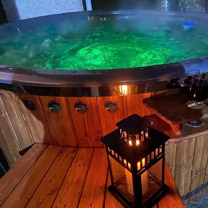 Nová hydromasážna vírivka (kúpacia kaďa) s externou pieckou - 3