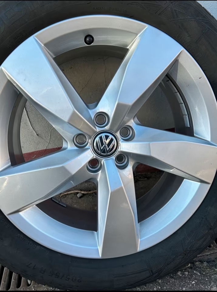 5x100 R17 original VW T-Cross CHESTERFIELD + zimné - 3