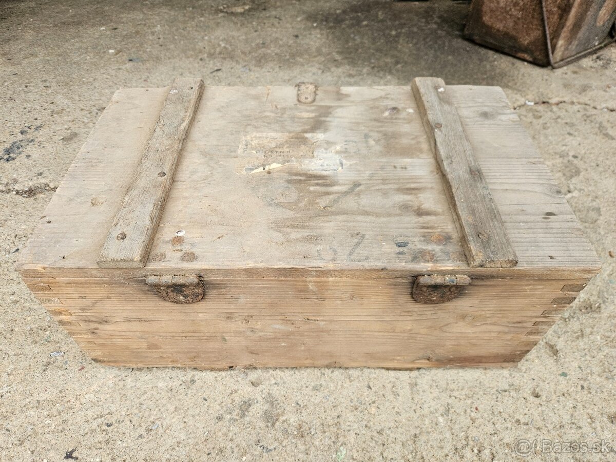 Vojenska drevena krabica bedňa 8. - 3