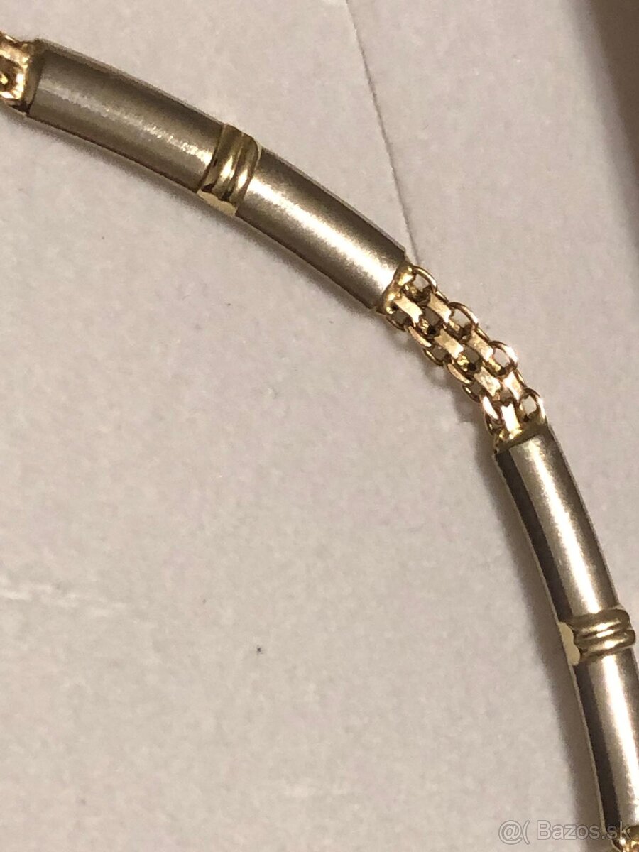 dámska zlatá retiazka - náhrdelník 14 kt zlato - 3