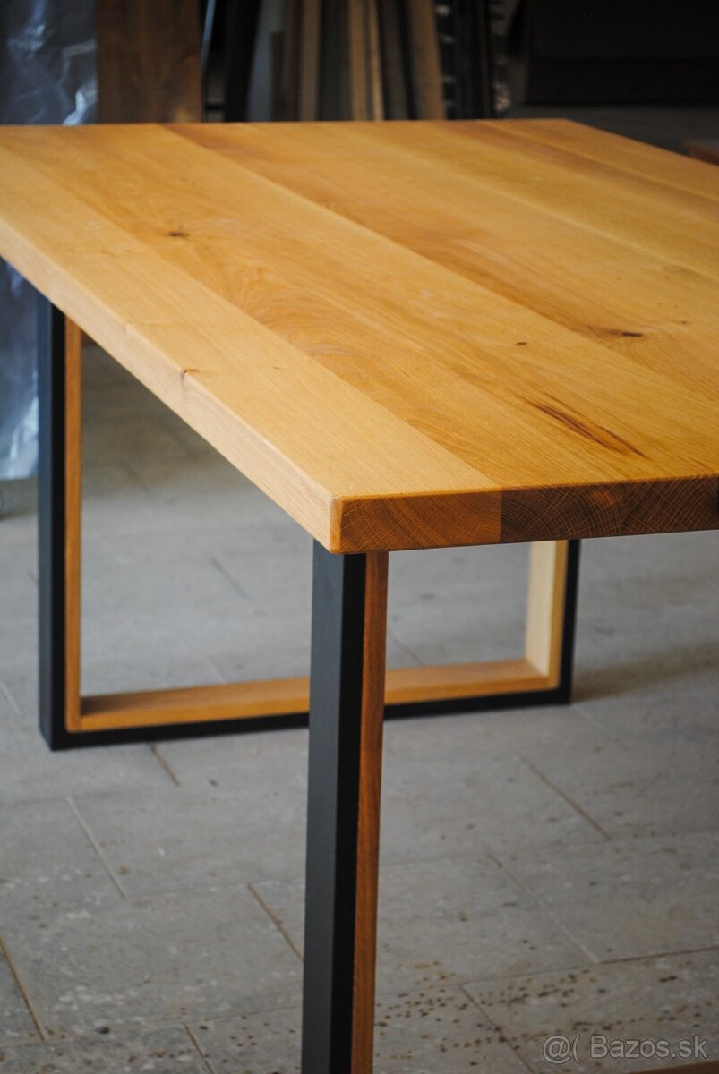 Nový dubový masívny stôl - 3