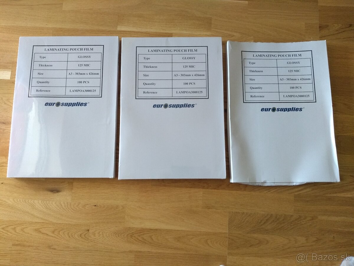 125 mikrónov - laminovacia fólia A3, 100 ks v balení - 3